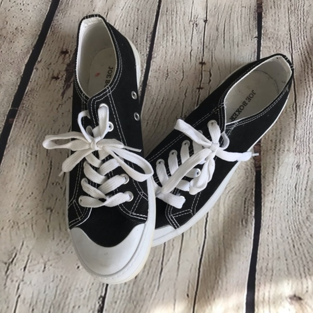 Joe‎ Boxer Black Sneakers Size 8